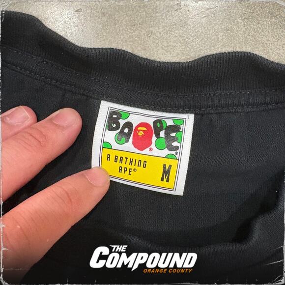 BAPE - SS21 Baby Milo x Pokemon Ape Head #11 Tee - Medium - Black - Used - Picture 3 of 9